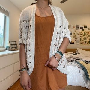 beige cardigan